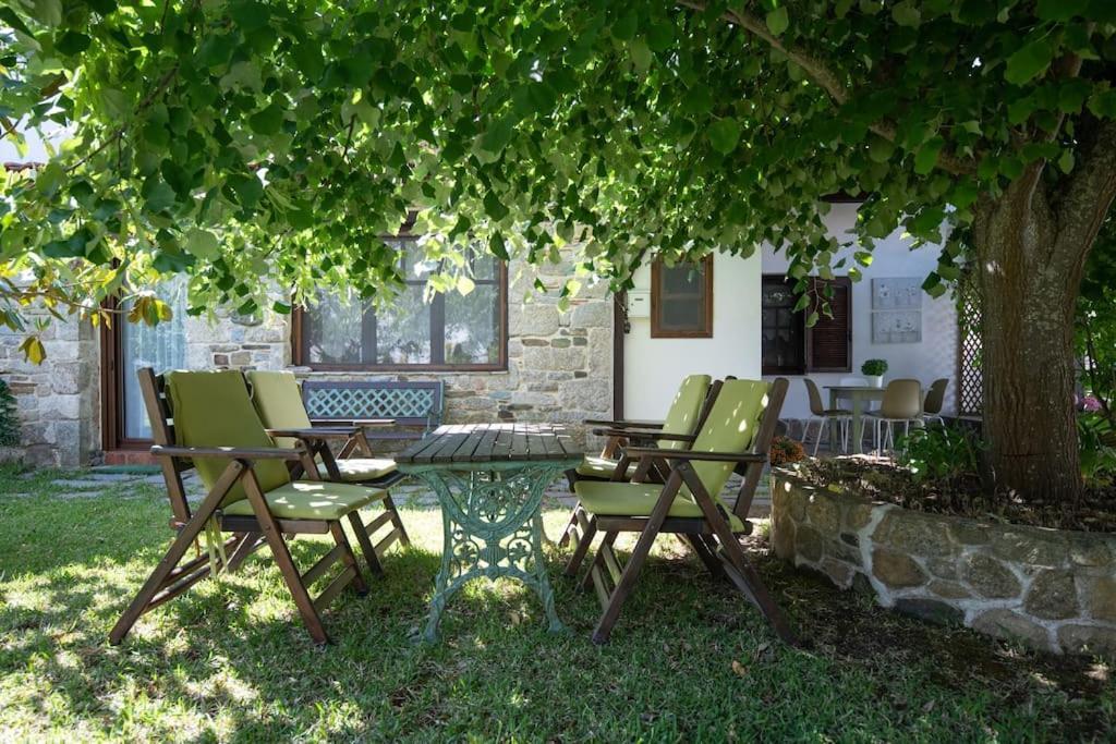 Traditionelles Appartement Athos Shadow Am Meer Paralia Sikias Exteriér fotografie